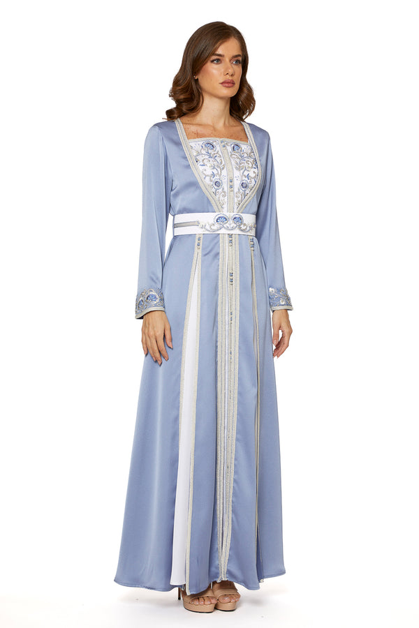 Blue Moroccan Kaftan – ELM M 625 – Product view 1