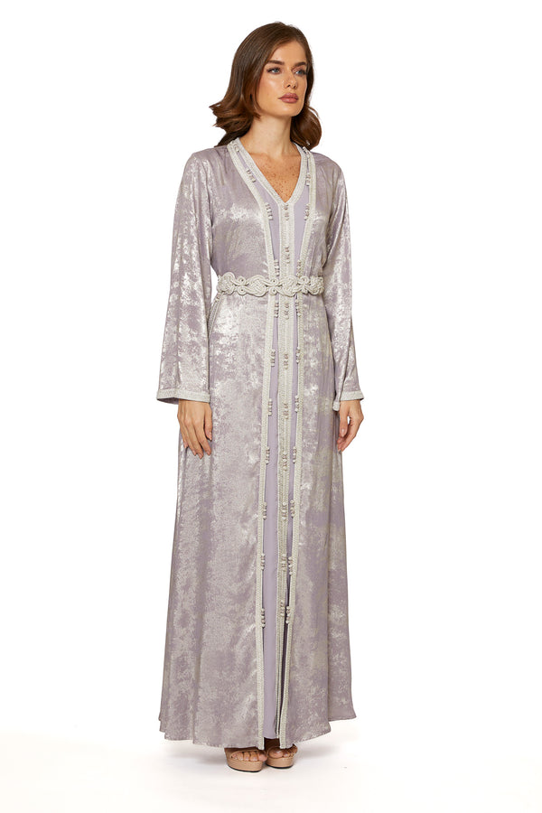 Floral, Geometric Moroccan Kaftan – ELM M 635 – Product view 1