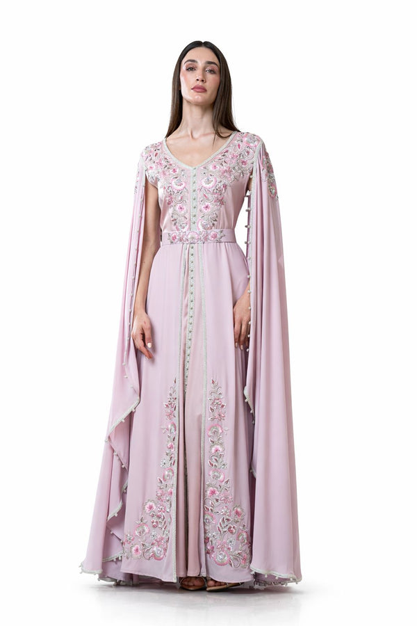 Pink Moroccan Kaftan – ELM M 638 – Product view 1