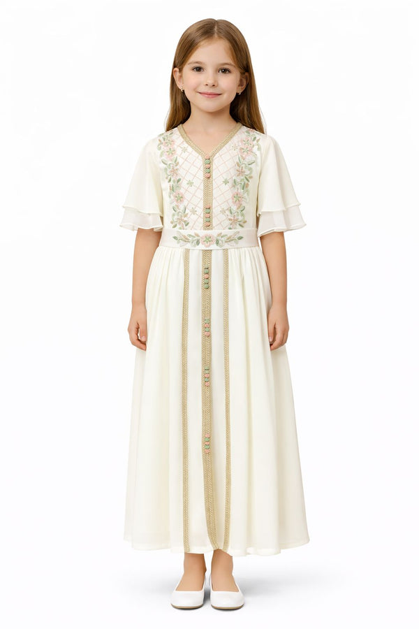 Off White Girls' Dress – ELM-KM 26 – Product view 1