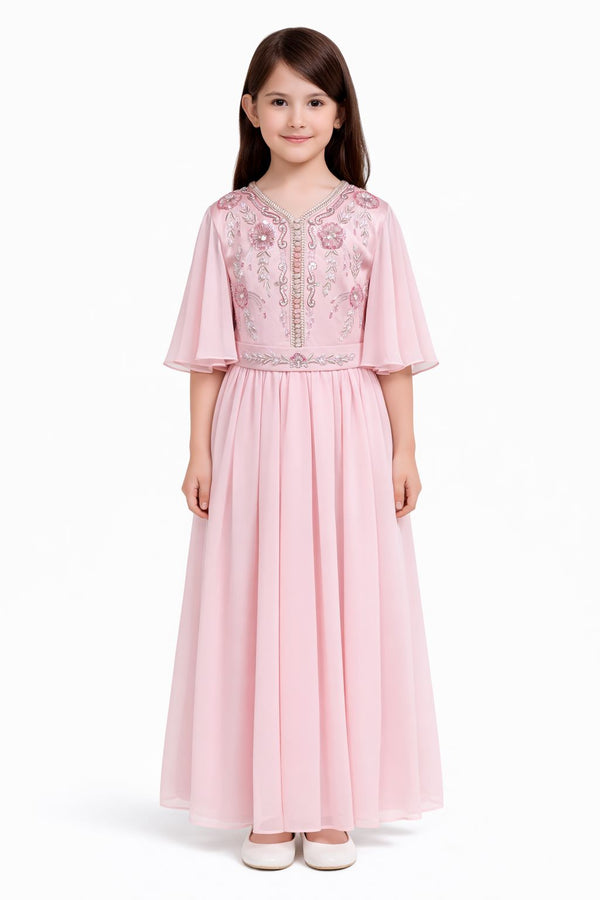Pink Girls' Dress – ELM-KM 27 – Product view 1