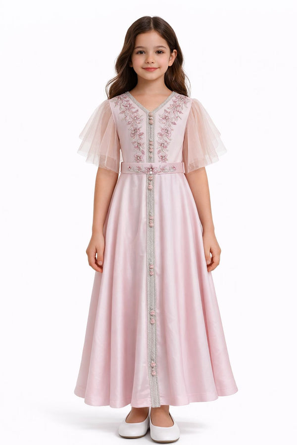 Pink Girls' Dress – ELM-KM 30 – Product view 1