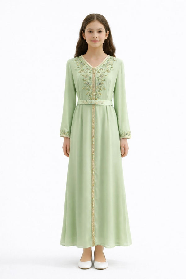 Mint Green Girls' Dress – ELM-TEM 30 – Product view 1