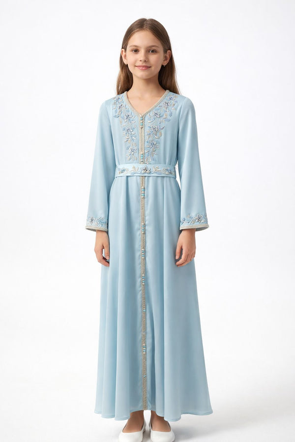 Sky Blue Girls' Dress – ELM-TEM 30 – Product view 1
