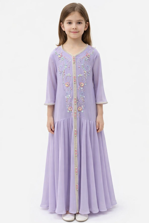 Light Pastel Purple Girls' Dress – ELM-KM 31 – Product view 1