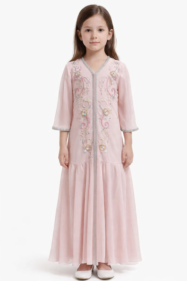 Pink Girls' Dress – ELM-KM 31 – Product view 1