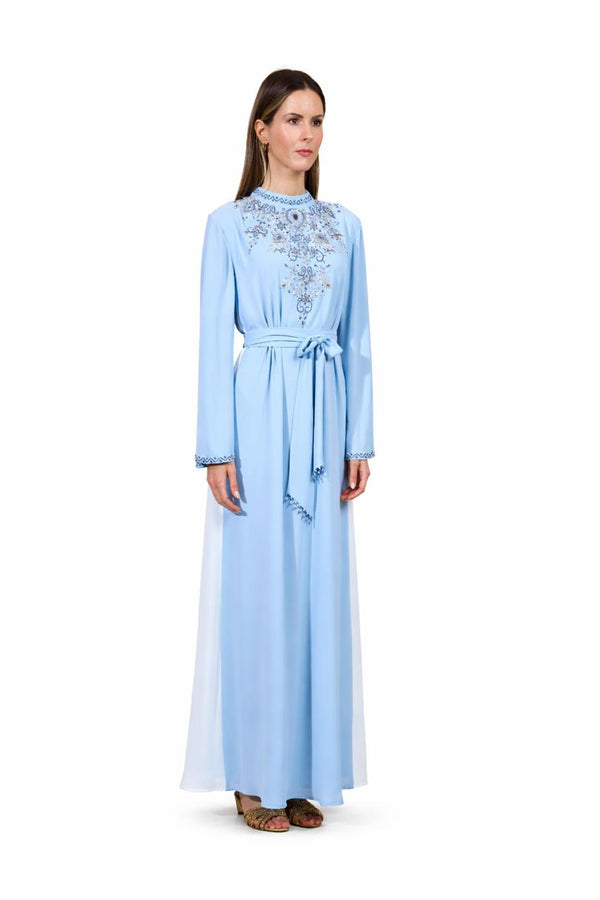 Sky Blue Jalabiya – ELM J 597 – Product view 1