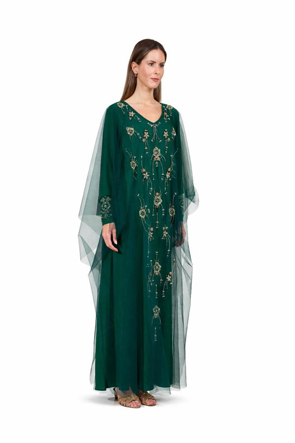 Emerald Green Jalabiya – ELM J 606 – Product view 1