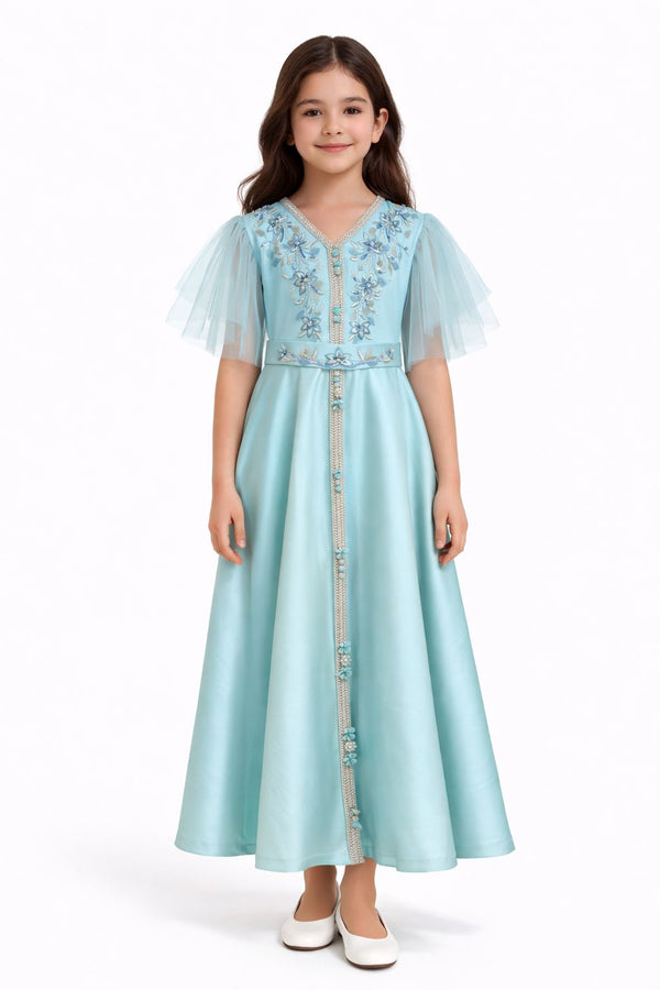 Baby Blue Girls' Dress – ELM-KM 30 – Product view 1